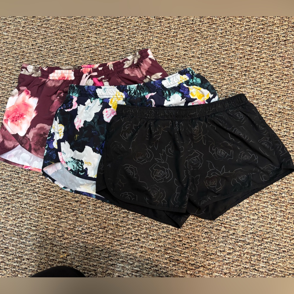 Old Navy Active Shorts-floral set of 3